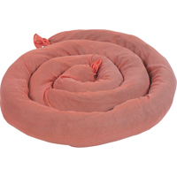 Remblais tubulaires absorbants, Mati&egrave;res dangereuses, Absorption 50 gal., 3" la x 8' lo, Pqt de 15 The Estey Group