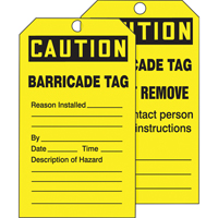 Tags By-The-Roll Safety Tags, Cardstock, 3" W x 6-1/4" H, English The Estey Group