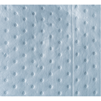 Feuilles absorbantes bleues li&eacute;es de premi&egrave;re qualit&eacute;, Huile seulement, 15" x 17", 15 gal. d'absorption The Estey Group