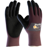 MaxiDry&reg; Gloves, Medium, Foam Nitrile Coating, 18 Gauge, Nylon Shell The Estey Group