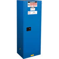 ChemCor&reg; Lined Hazardous Material Slimline Safety Cabinets, 22 gal., 23.25" x 65" x 18" The Estey Group