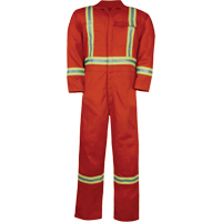 Combinaison non doubl&eacute;e haute visibilit&eacute;, Taille Petit, Orange The Estey Group