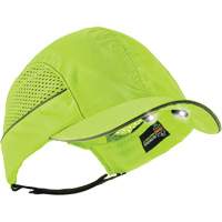 Skullerz&reg; 8960 Short Brim Bump Cap with LED Lighting, High Visibility Lime Green The Estey Group