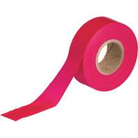 Ruban pour signalisation, 1,188" la x 150' lo, Rouge fluorescent The Estey Group