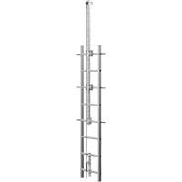 Vi-Go Continuous Ladder Climbing Safety System with Automatic Pass-Through, Stainless Steel The Estey Group