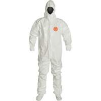 Hooded Coveralls, Tychem&reg; 4000, 2X-Large, White The Estey Group