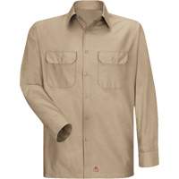 Chemise &agrave; manches longues en tissu ind&eacute;chirable, Hommes, 3T-Grand, Khaki The Estey Group
