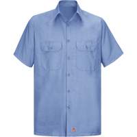 Short Sleeve Ripstop Shirt, Men's, Large (Tall), Blue The Estey Group