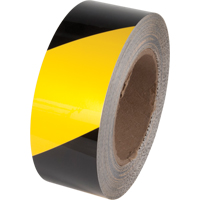Ruban de marquage pour plancher Tuff Mark, 3" x 100', Polyester, Noir et jaune The Estey Group
