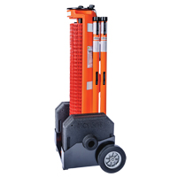 Wheeled Barrier, 50' L, Plastic, Orange The Estey Group