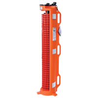 Wheeled Barrier, 50' L, Plastic, Orange The Estey Group