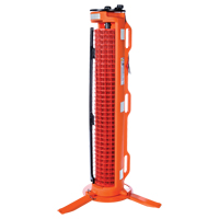 3-Legged Barrier, 50' L, Plastic, Orange The Estey Group