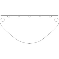 Visi&egrave;re d&eacute;coup&eacute;e &agrave; l'emporte-pi&egrave;ce Dynamic, PETG, Teinte Transparent The Estey Group