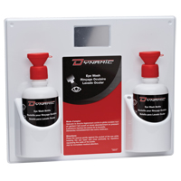 Dynamic Eyewash Station with Empty Bottles, Double The Estey Group