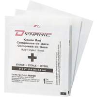 Gaze Dynamic, Tampon, 3" lo x 3" la, St&eacute;rile, Dispositif m&eacute;dical Classe 1 The Estey Group
