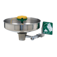 Poste de douche oculaire/faciale, Bol Acier inoxydable The Estey Group