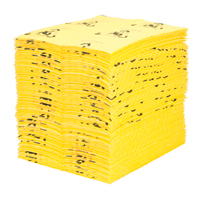 Tampons d'avertissement de premi&egrave;re qualit&eacute; - absorbants haute visibilit&eacute;, Universel, 15" x 18", 24,4 gal. d'absorption The Estey Group