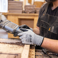 Cut Resistant Glove, Size Small/7, 10 Gauge, Foam Nitrile Coated, Dyneema&reg; Shell, ASTM ANSI Level A3/EN 388 Level C The Estey Group