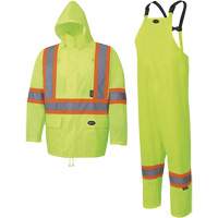 5619 Habit de pluie Oxford 150D, Polyester, 2T-Grand, Jaune lime haute visibilit&eacute; The Estey Group