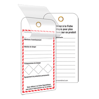 &eacute;tiquettes SGH auto-plastifiantes pour le milieu de travail, Papier cartonn&eacute;, 3" la x 6" h, Français The Estey Group