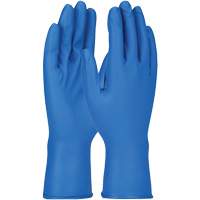 Grippaz Gloves, Small, Nitrile, 8-mil, Powder-Free, Blue The Estey Group