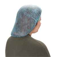 Bonnet bouffant pliss&eacute;, Polypropyl&egrave;ne, 21", Bleu The Estey Group