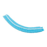 Bonnet bouffant pliss&eacute;, Polypropyl&egrave;ne, 21", Bleu The Estey Group