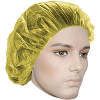 Bonnets bouffants, Polypropyl&egrave;ne, 24", Jaune The Estey Group