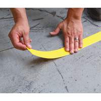 Tough-Mark Heavy-Duty Floor Marking, Rectangle, 48" L x 2" W, Yellow, Polyethylene The Estey Group