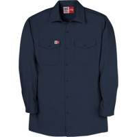 Arc Flash Work Shirt, Medium (Tall), Navy Blue The Estey Group