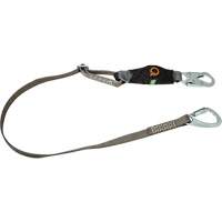 V-Series Tie-Back Lanyard, 6', Carabiner Center, Snap Hook Leg Ends, Polyester The Estey Group