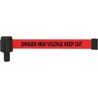 PLUS Banner Cassette, Danger High Voltage Keep Out, 15', Red Tape The Estey Group