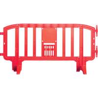 Movit Barricade, Interlocking, 78" L x 39" H, Red The Estey Group