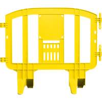 Minit Barricade, Interlocking, 49" L x 39" H, Yellow The Estey Group