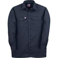 Long-Sleeved Twill Work Shirt, Men's, 4X-Large, Navy Blue The Estey Group