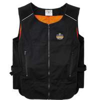 Chill-Its&reg; 6260 Lightweight Phase Change Cooling Vest with Packs, Small/Medium, Black The Estey Group