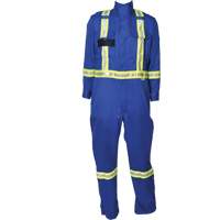 Firewall FR&reg; Striped Coveralls, Size Medium (Tall), Royal Blue The Estey Group