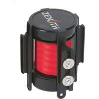 Cassette de ruban magn&eacute;tique pour barri&egrave;re de contr&ocirc;le des foules personnalis&eacute;e, 7', Ruban Rouge The Estey Group