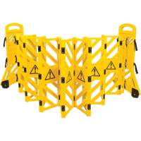 Barri&egrave;re mobile portative, 40" h x 13' lo, Jaune The Estey Group