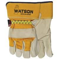 American Roper Gloves, Large, Grain Cowhide Palm, Cotton Inner Lining The Estey Group