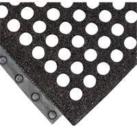 24/Seven&reg; Locksafe&reg; Anti-Fatigue Mat, Honeycomb, 3' x 3' x 5/8", Black, Natural Rubber The Estey Group