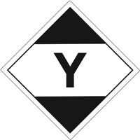 "Y" Limited Quantity Air Shipping Labels, 4" L x 4" W, Black on White The Estey Group