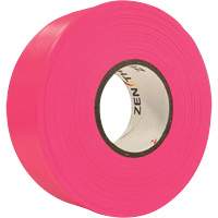 Ruban de signalisation, 1,1875" la x 164' lo, Rose fluorescent The Estey Group