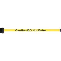 Wall Mount Barrier with Magnetic Tape, Steel, Screw Mount, 7', Yellow Tape The Estey Group