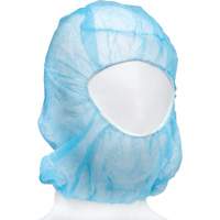 Disposable Hood, Polypropylene, Blue The Estey Group