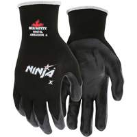 Ninja&reg; Coated Gloves, Large, Bi-Polymer Coating, 15 Gauge, Nylon/Lycra&reg; Shell The Estey Group