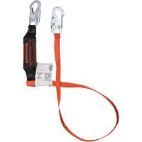 Titan Shock-Absorbing Lanyard, 6', Locking Snap Hook Center, Locking Snap Hook Leg Ends, Polyester The Estey Group