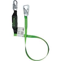 Miller&reg; BackBiter&reg; Tie-Back Lanyard, 6', Locking Snap Hook Center, Locking Snap Hook Leg Ends, Nylon/Polyester The Estey Group