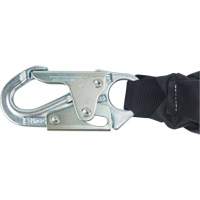 Miller&reg; HP Shock-Absorbing Lanyard, 4', Locking Rebar Hook Center, Locking Snap Hook Leg Ends, Polyester The Estey Group