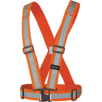 5591 Adjustable Safety Sash, High Visibility Orange, Silver Reflective Colour, One Size The Estey Group